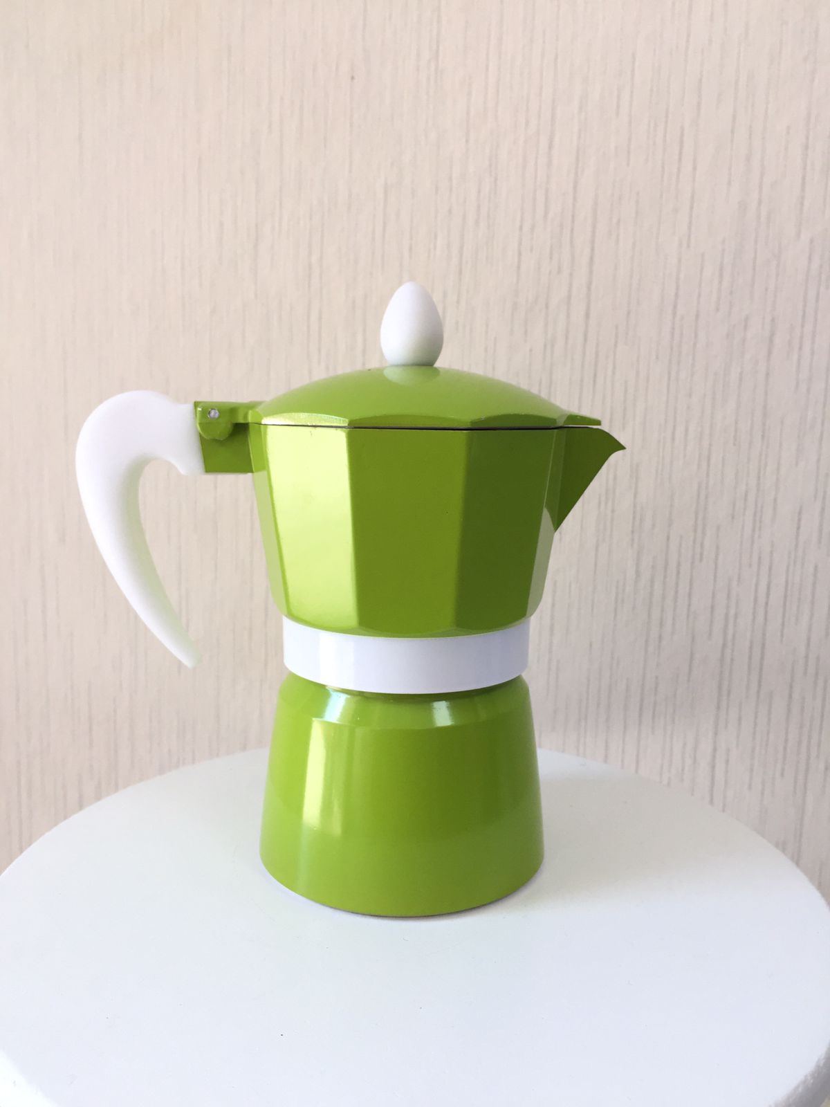 Greca verde mango blanco