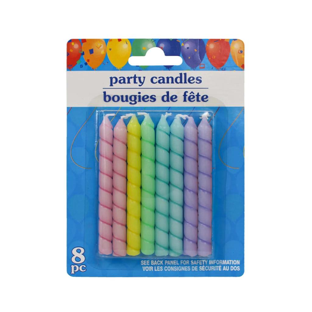 Velas color pastel