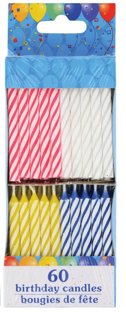 Velas multicolor pequeñas