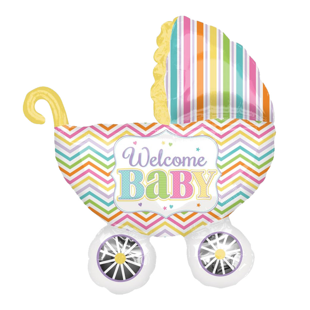 WELCOME BABY BRIGHTS CARIARE BALLOON JUMBO