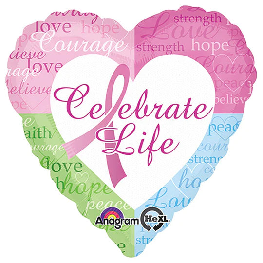 18" Cancer foil balloon