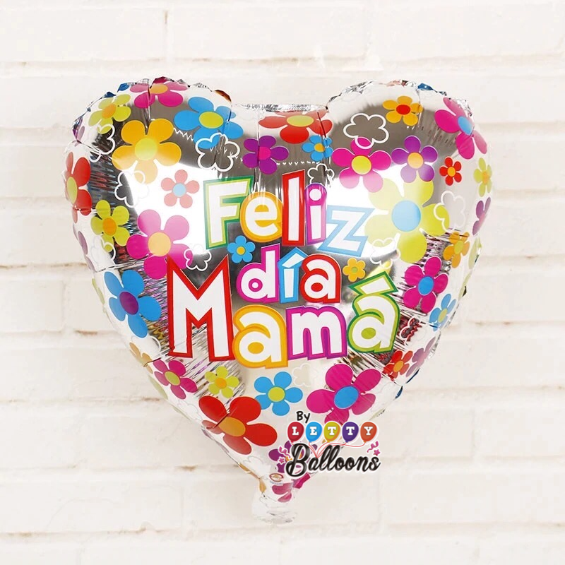Metálico 18" Feliz dia Mama