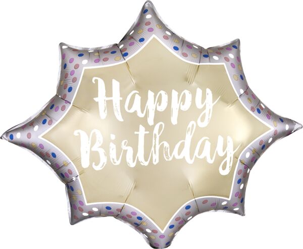METÁLICO SUPERSHAPE HAPPY BIRTHDAY 35"