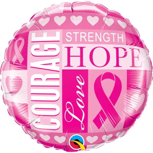 BREAST CANCER INSPIRATION FOIL BALLOON 18"