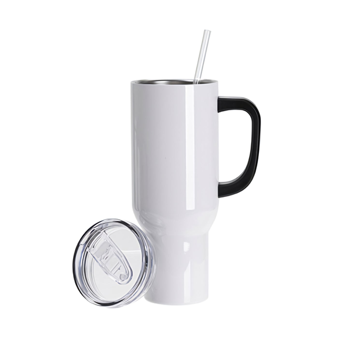 VASO DE VIAJERO ACERO INOXIDABLE CON SORBETE Y TAPA 40 ONZ SUBLIMACIÓN