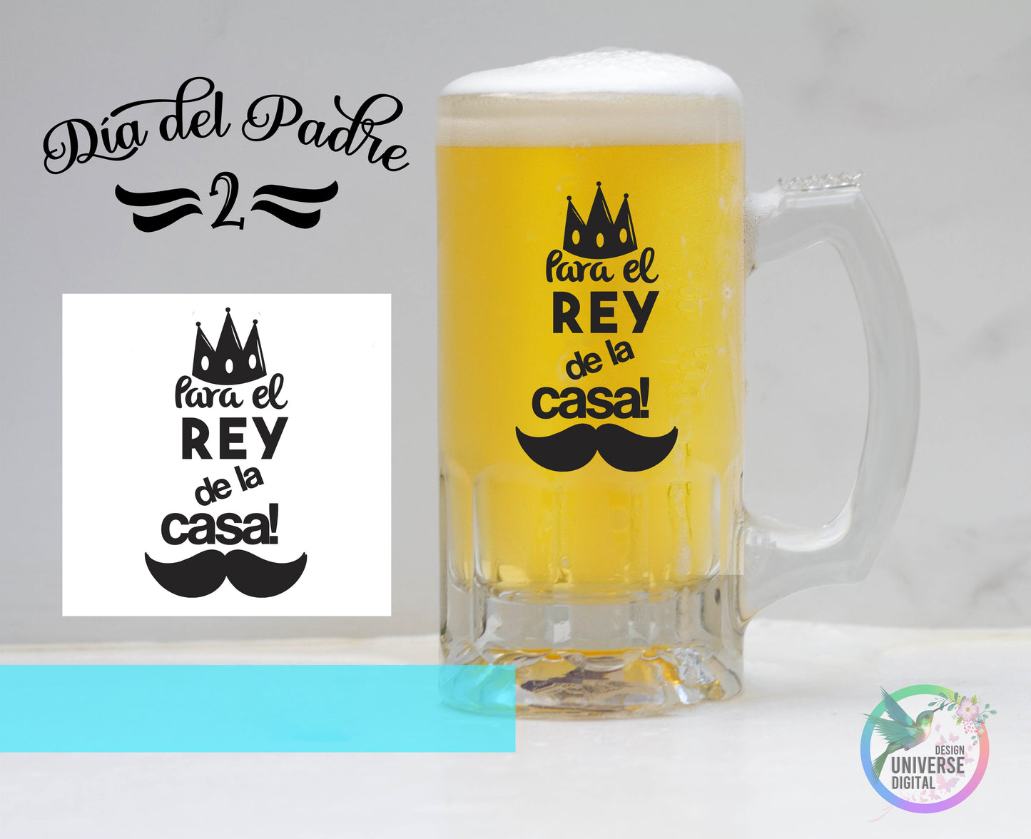 Jarra de Cerveza frozen Happy Fathers Day