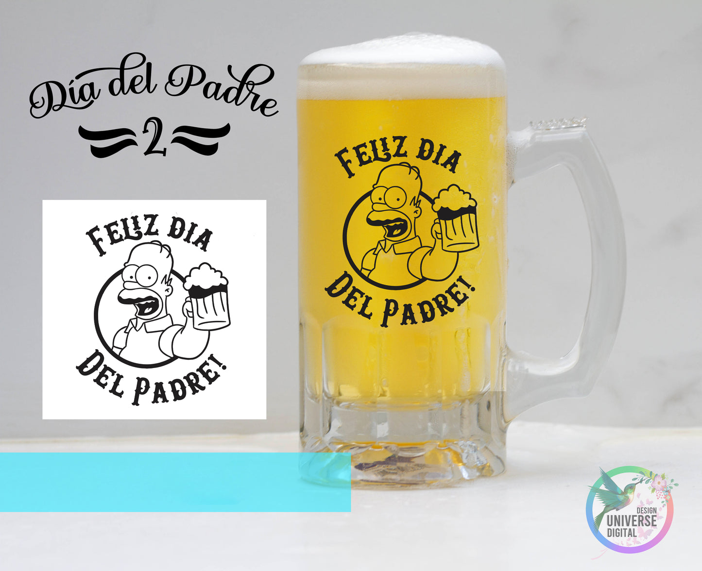 Jarra de Cerveza frozen Happy Fathers Day