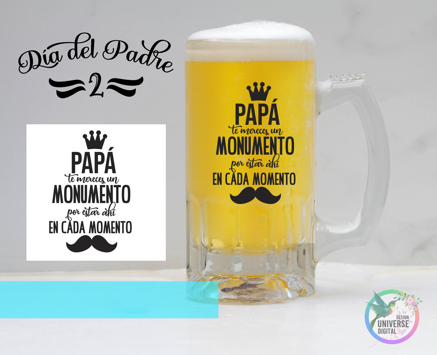 Jarra de Cerveza frozen Happy Fathers Day