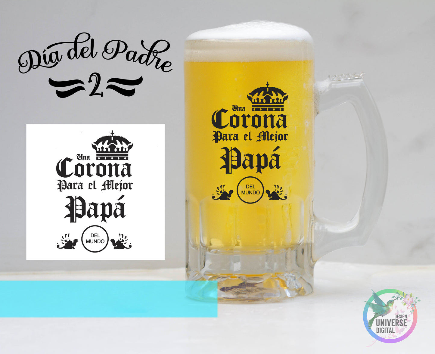 Jarra de Cerveza frozen Happy Fathers Day
