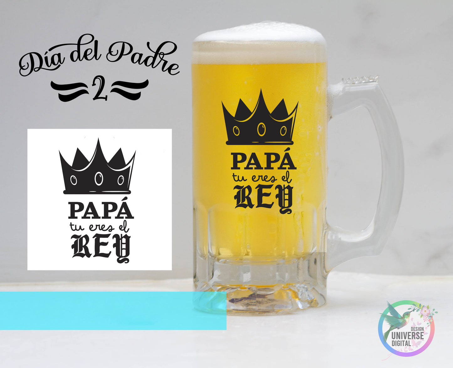 Jarra de Cerveza frozen Happy Fathers Day