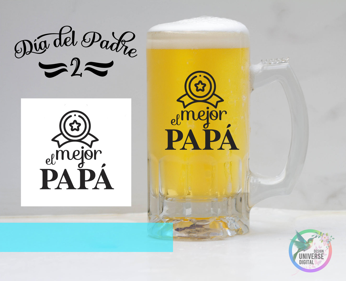 Jarra de Cerveza frozen Happy Fathers Day