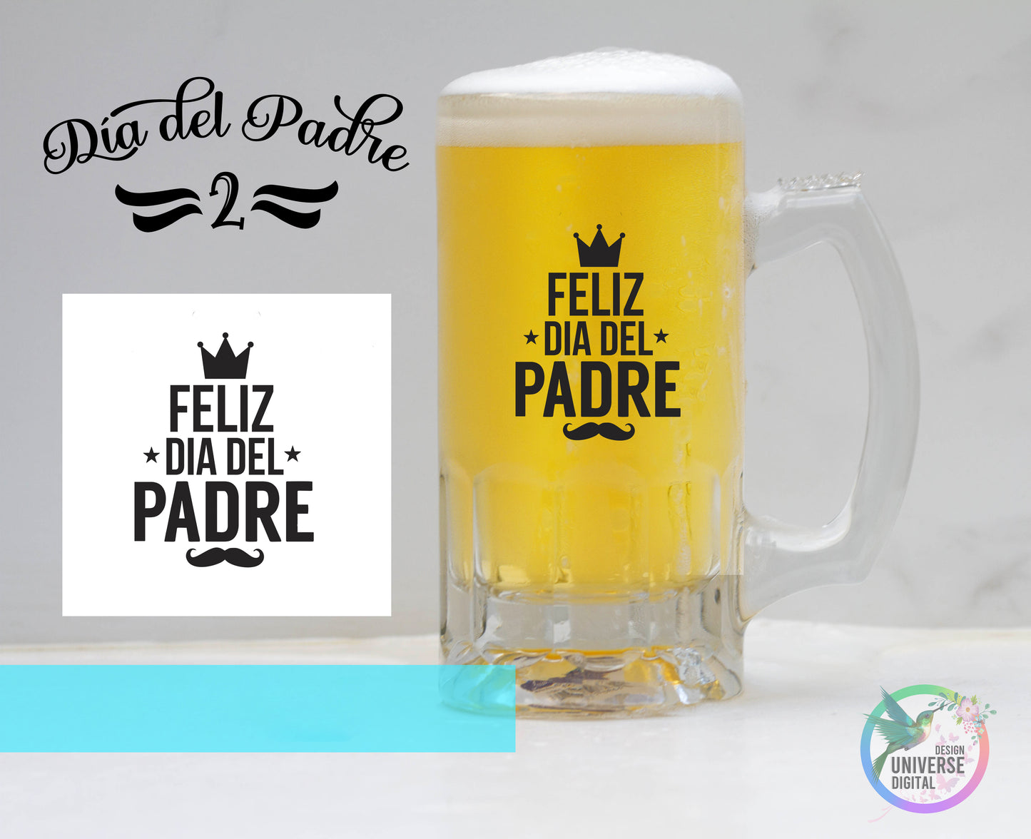 Jarra de Cerveza frozen Happy Fathers Day