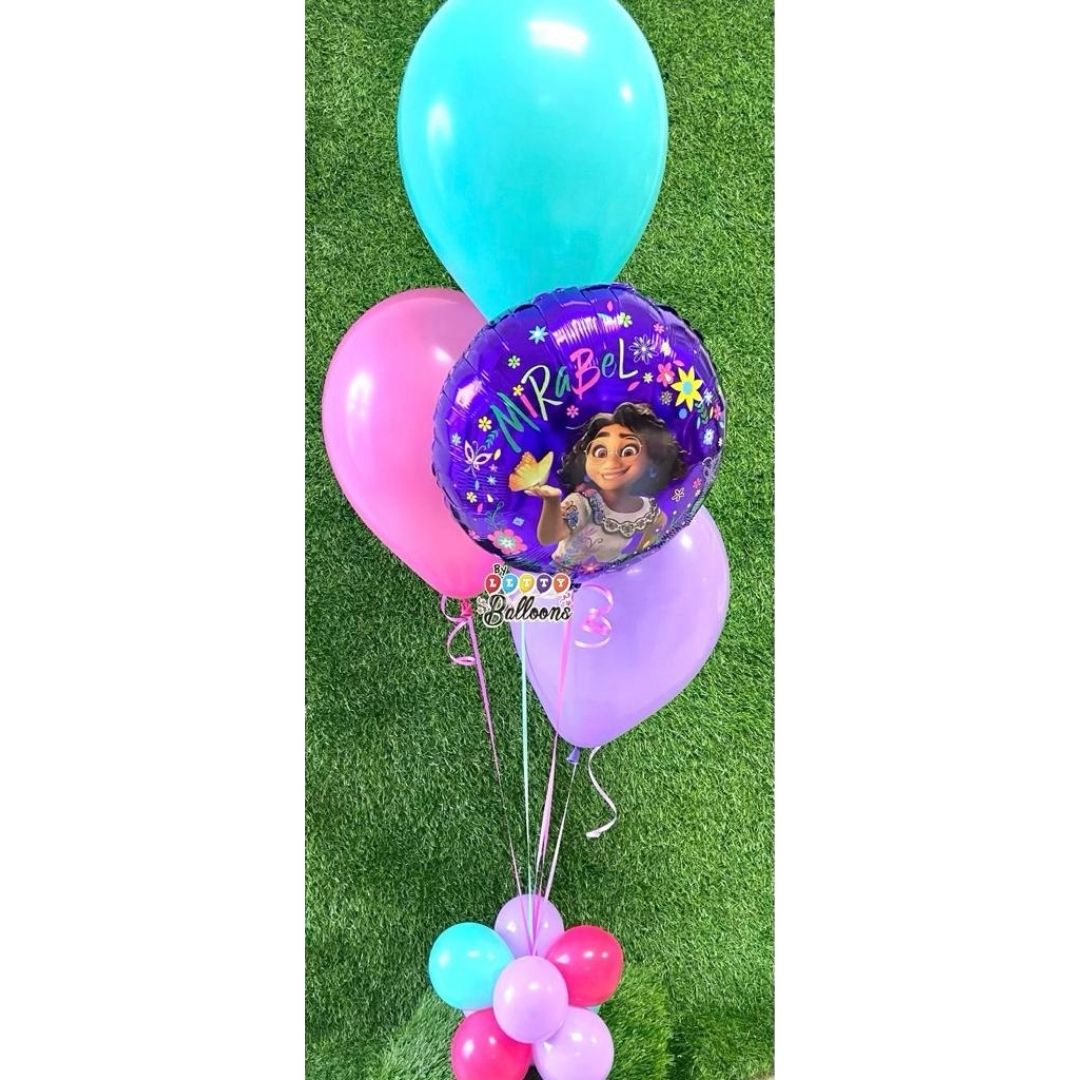 Met 18" + 3 latex + pesita de globo