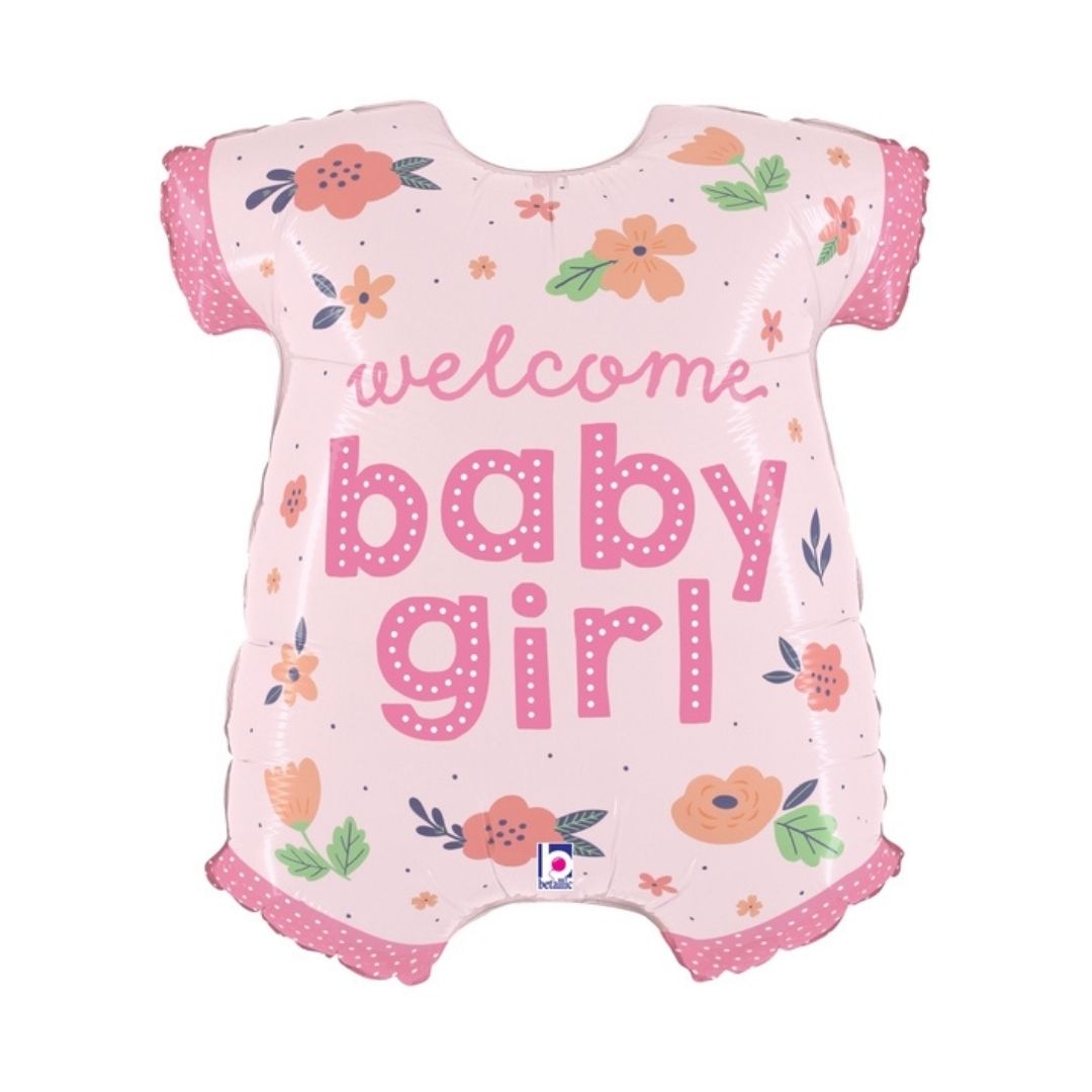 31" Foil Shape Baby Girl Onesie
