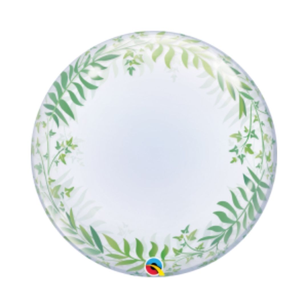 ELEGANT GREENERY DECO BUBBLE (24")