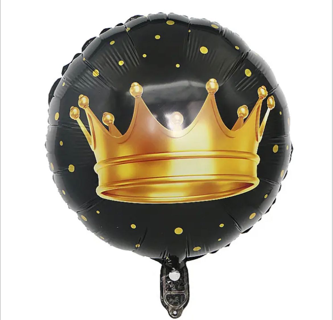 METALICO 18¨ NEGRO CON CORONA DORADA