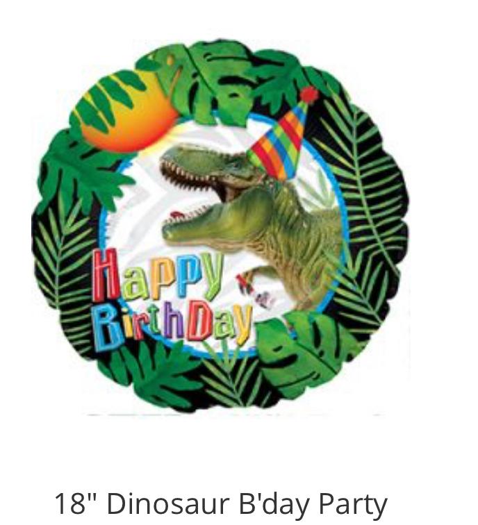 METALICO 18¨ HAPPY BIRTHDAY DINOSAURIO