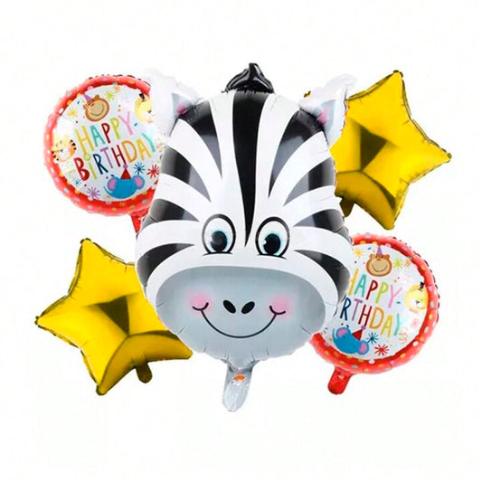 SET DE GLOBOS ZEBRA