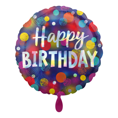 MET "HAPPY BIRTHDAY" HOLOGRAPHIC (18")