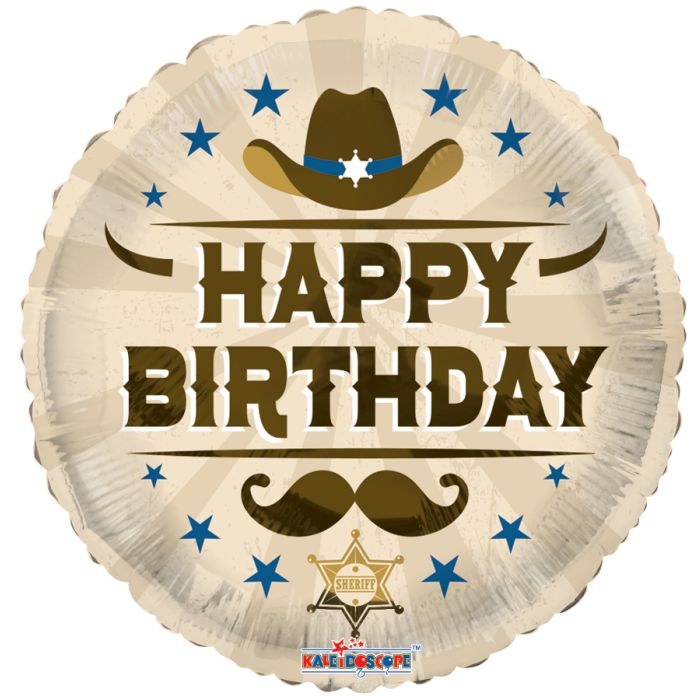 18" Cowboy Birthday Fun