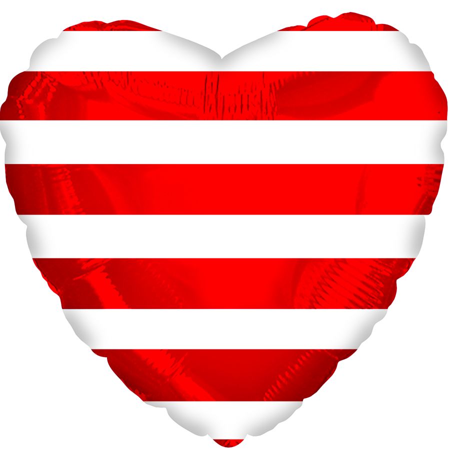 Red Stripes Heart