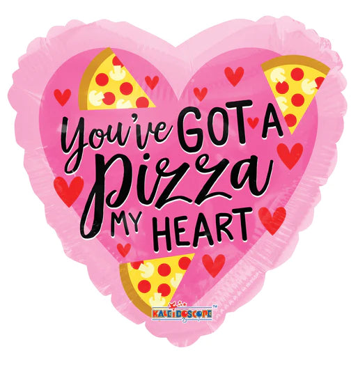 Metalico 18" en forma corazon pizza You've Got A pizza My Heart