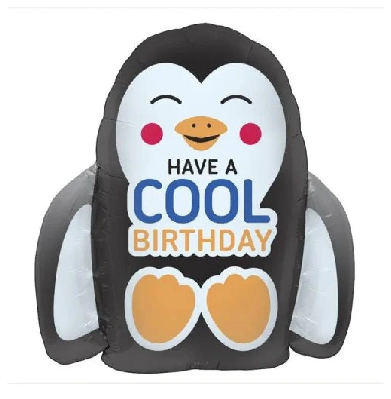 FOIL BALLOON COOL BIRTHDAY PENGUIN 23"