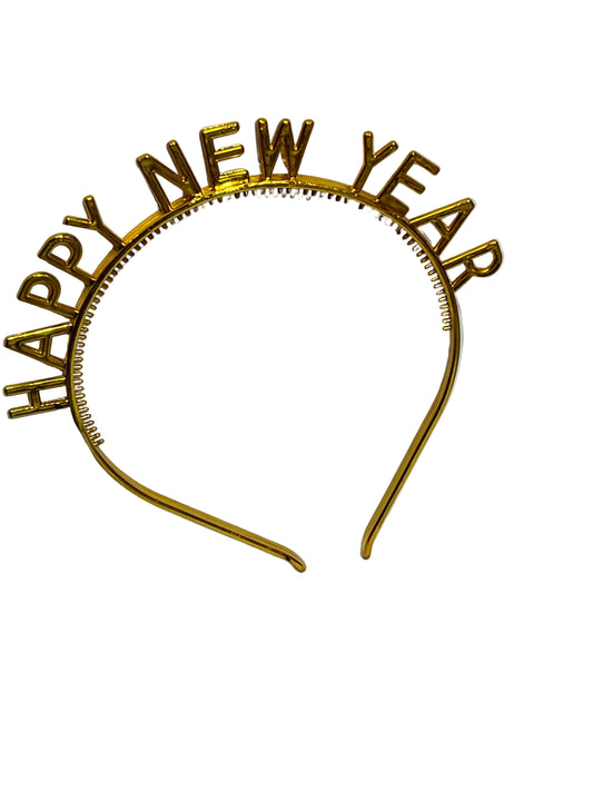 Cintillo Happy New Year dorado