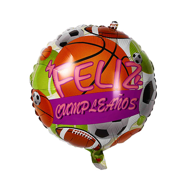 Metálico 18” Feliz Cumpleaños deportes