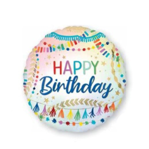 MET HAPPY BIRTHDAY BANDERILLAS (18")