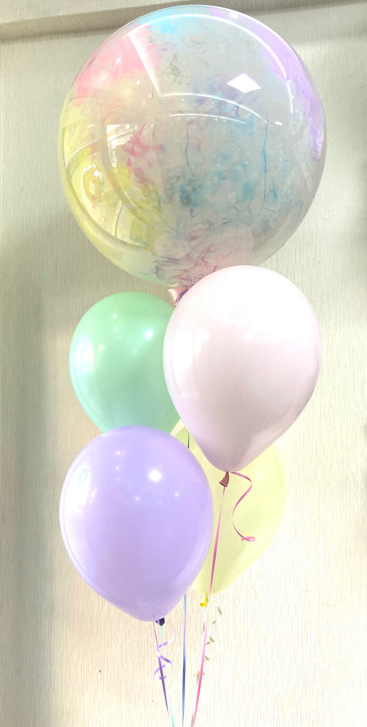 Burbuja 24” pintada colores pasteles