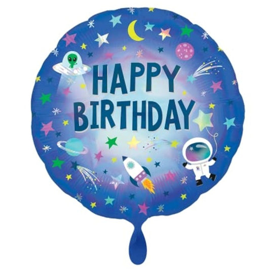 MET HBD COHETE (18") astronauta espacio