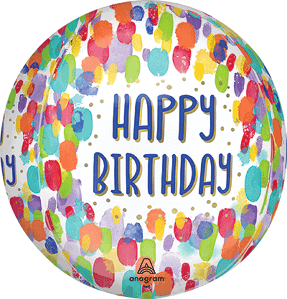 ORBZ "HAPPY BIRTHDAY" PINTURA (16")