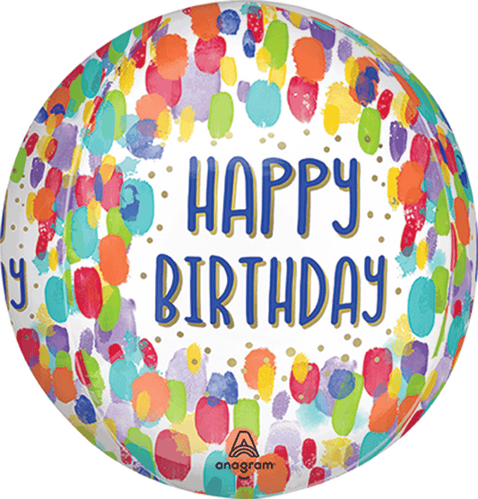 ORBZ "HAPPY BIRTHDAY" PINTURA (16")