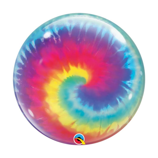 22" Tye Dye Swirls Bubble colores