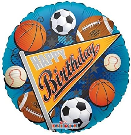 18" Happy Birthday sports deportes