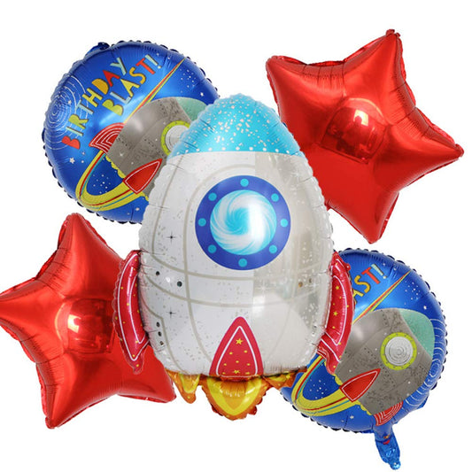 SET MET COHETE (5 PZS.) astronauta espacio