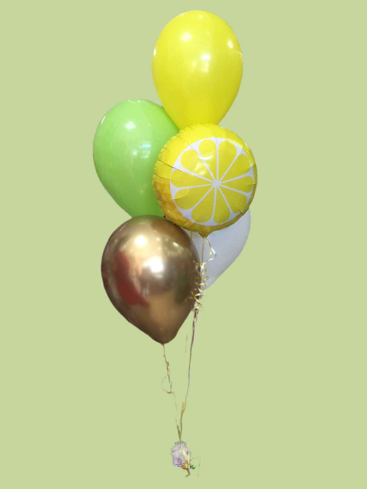 Arreglo de globos limón