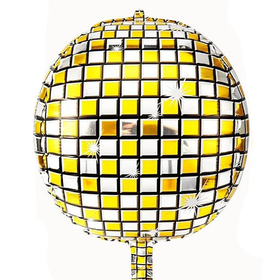 ORBZ BOLA DE DISCO PLATEADA/DORADA (22")