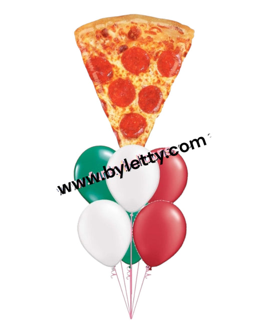Arreglo de globos pizza italiano