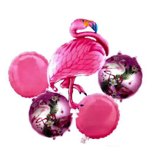 SET DE GLOBOS "ALOHA" FLAMINGO (5 PZS.) (Copia)