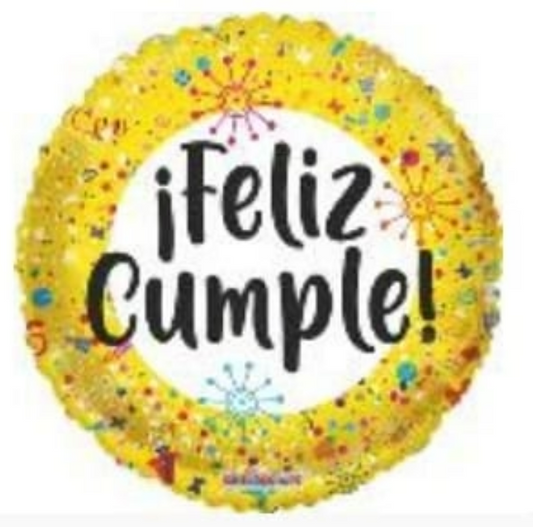 MET "FELIZ CUMPLE" (18")