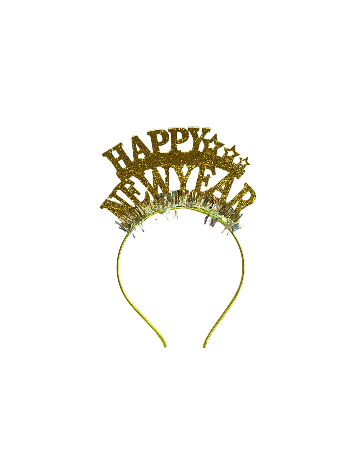 Cintillo Happy New Year dorado