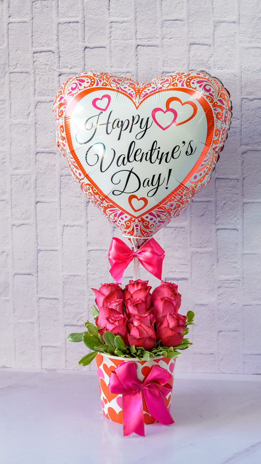 Arreglo de Flores Happy Valentine's Day