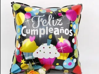 MET "FELIZ CUMPLEAÑOS" CUADRADO (18")