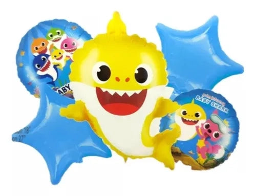 SET DE GLOBOS BABY SHARK (5 pcs.)