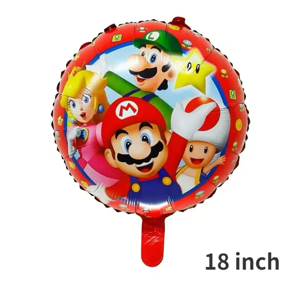 Metálico 18” Mario Bros Peach y Luigi