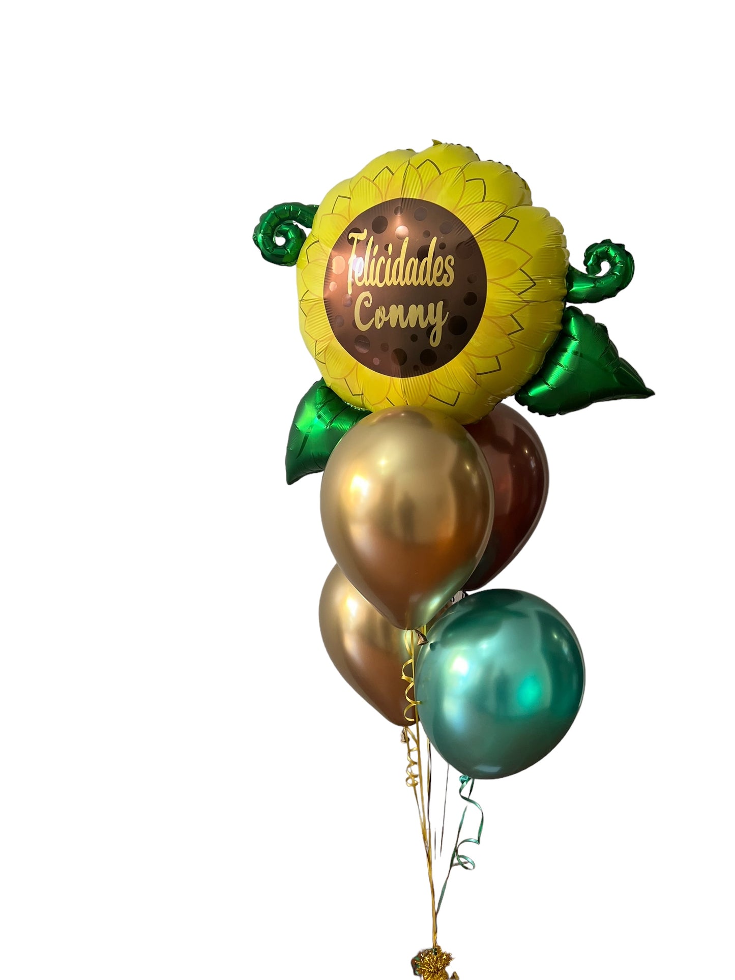 Arreglo de globos girasoles