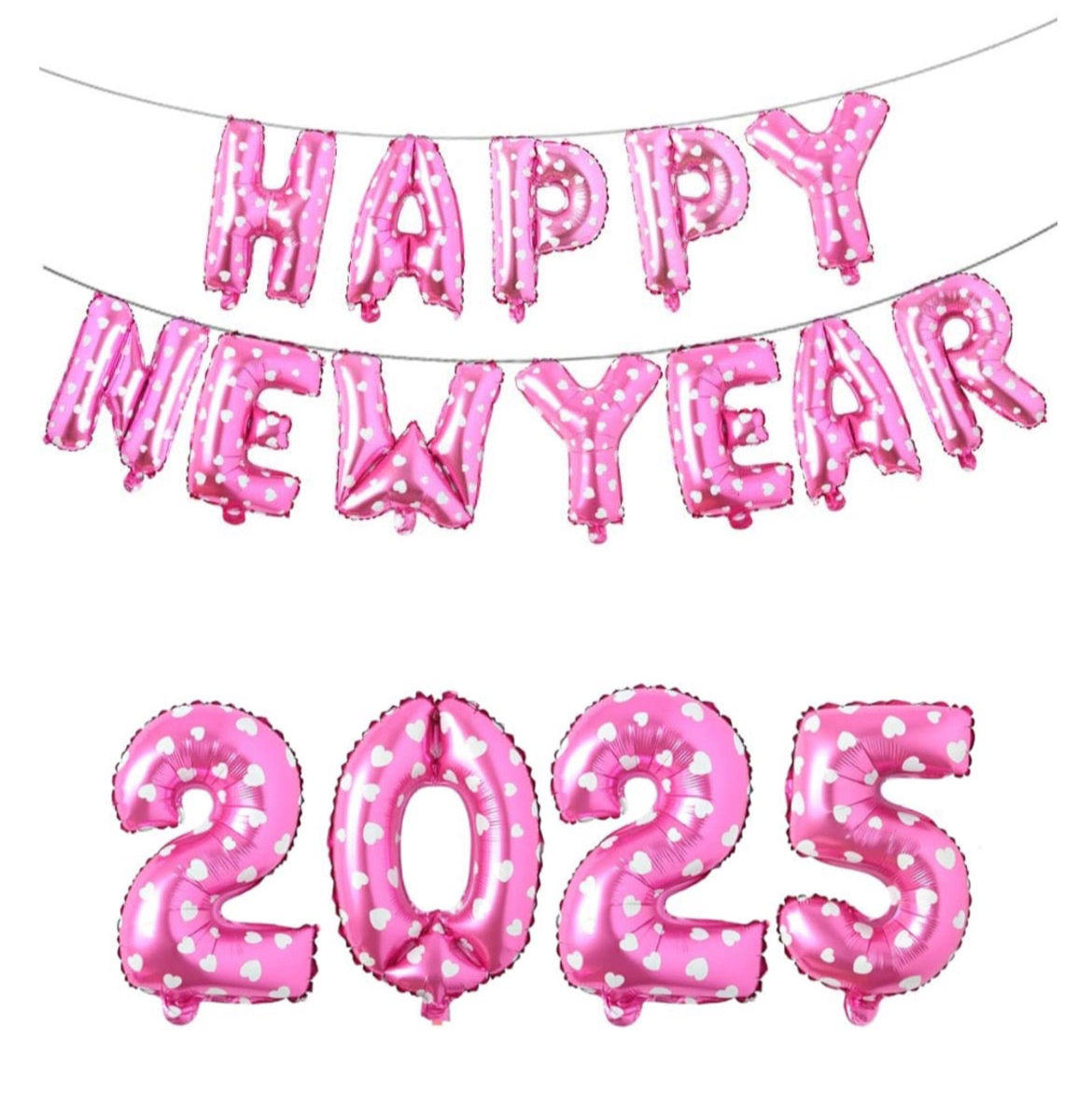 Happy New Year 2025 rosado