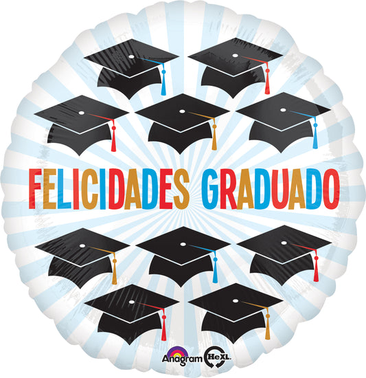 18" Felicidades Grad Caps